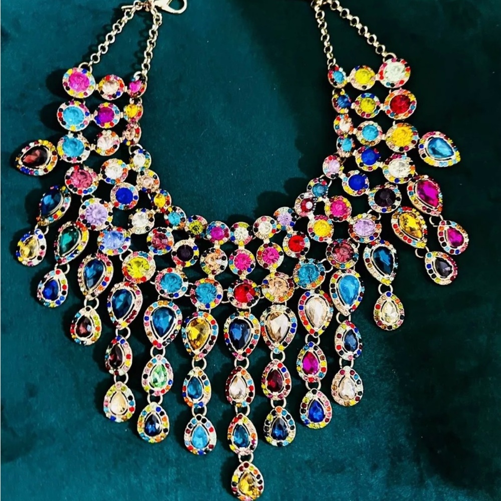 Necklace- Multicolored - Picture 3 of 3